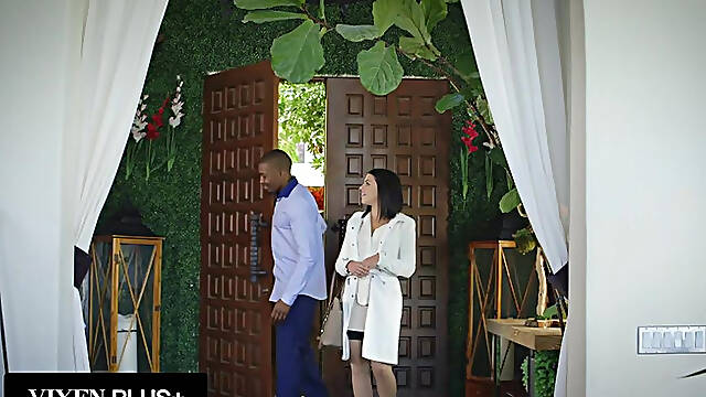 Brunette Adriana Chechik Takes Trio of Bbcs