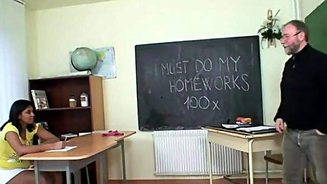 Indian Student Blowjob and Fucked by Professor