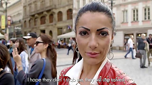 Amazing behind the scenes pass with sexy model Priscilla Salerno