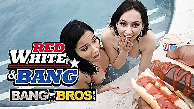 BANGBROS - Anais Amore And Mandy Muse Parade With Their Bubble Butts Out To Celebration