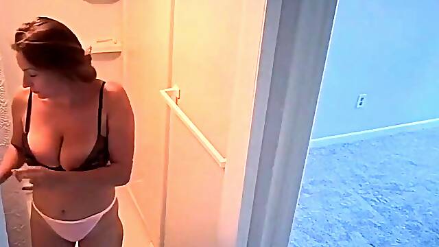 My Niece big tits Nicole spied in her bathroom