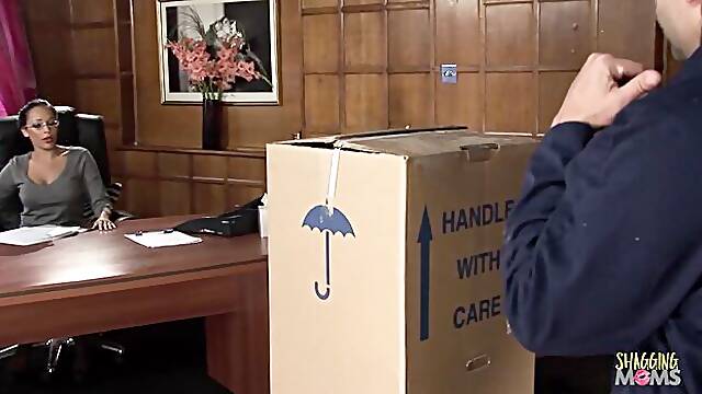 Shagging Moms featuring Romana Ryder and Romanas old trailer