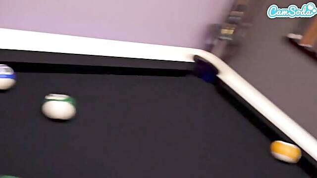 Pool table movie with excellent Lexi Lore and Amirah Sky from Cam Soda
