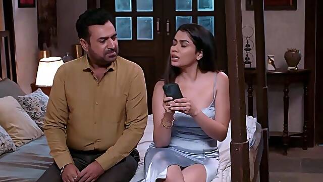 Busty brunette amateur babe teasing