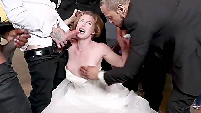 Bride Boundgangbang With Ella Nova