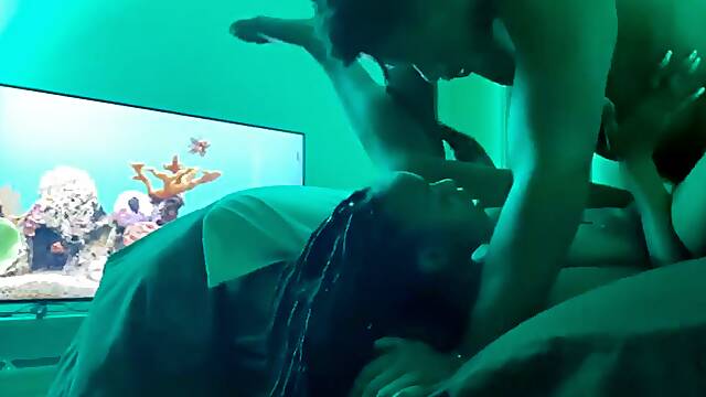 Ebony Couple: Big Tits, Big Ass Blowjob Porn