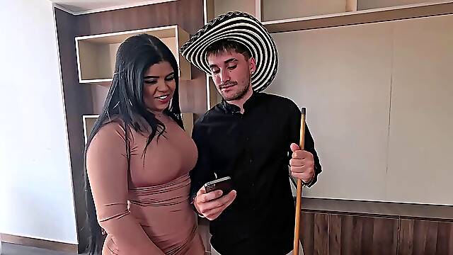 Secretary gets fucked in the ass for the first time and keeps it tight