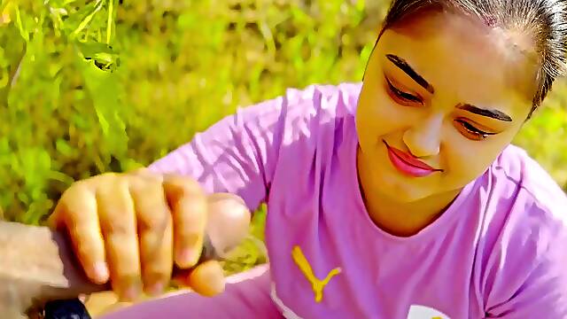 Indian teen fucks with stepbro outdoors - Amateur