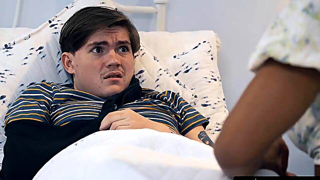 Hentai Stepmom Milf August Skye Performs Titty Fuck Handjob to Nurse Injured Stepson Back to