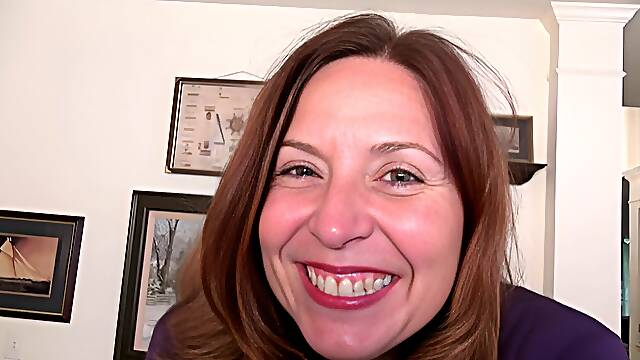 Naughty American mom playing with herself