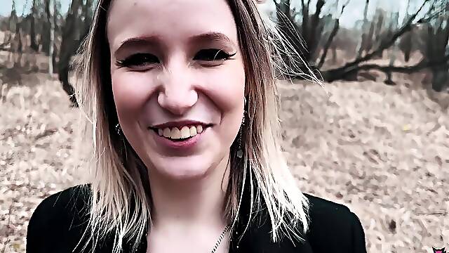 Social Experiment Ended For Presenter With Cum In Her Pussy