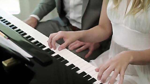 Piano instructor fucks Kenna James after lessons
