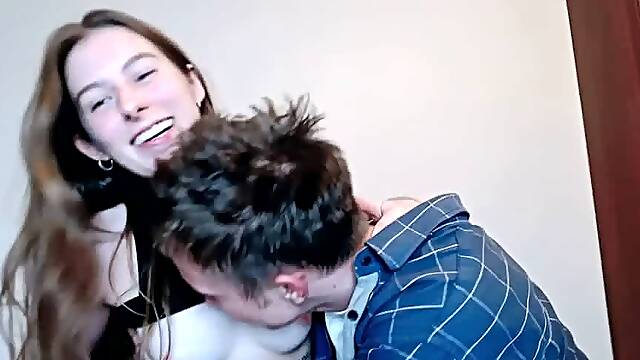 Real Homemade Russian Amateir Teen Couple having Sex on Webcam