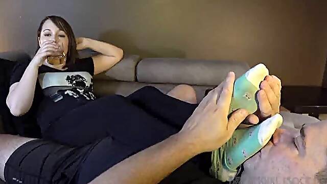 Corinnas sweaty socks feet worship