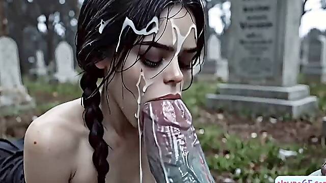 Creepy family mysteries unfold with cum-drenched Wednesday meetings ⋆ AI-Generated