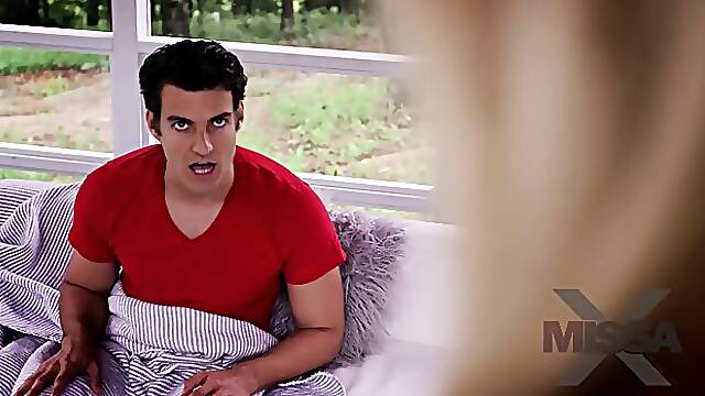 Charismatic blonde babe, Natalia Starr is often watching porn and doing naughty stuff she saw there