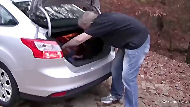 Pretty girl got abducted and hidden in the trunk of a car, for a while