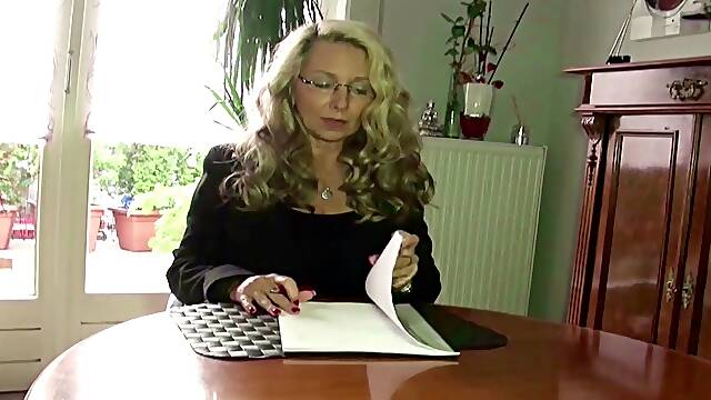 German mature teacher gets rough anal sex at privated tutoring