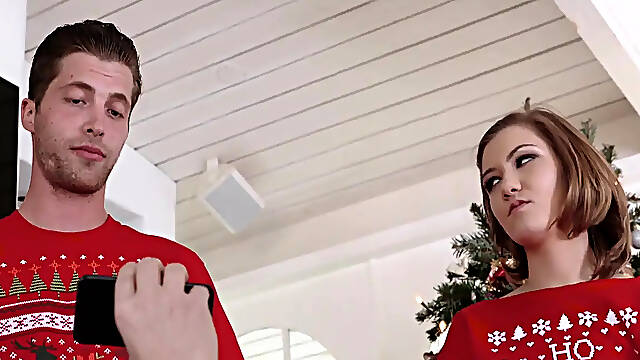 Family Christmas vacation turns into a sexy cowgirl ride