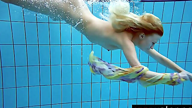 Amateur blonde mermaid