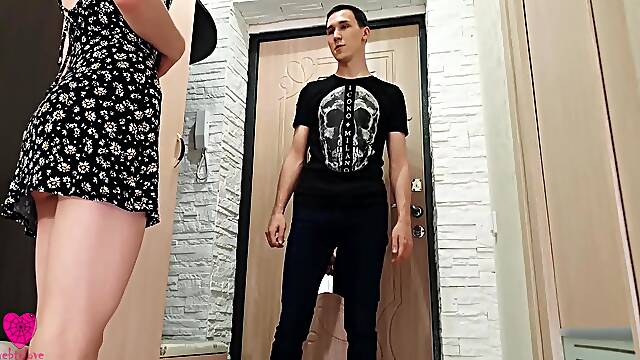 Wife Pays Her Husbands Overdue Debt In Taking A Collectors Penis In Her Mouth And Pussy 4k