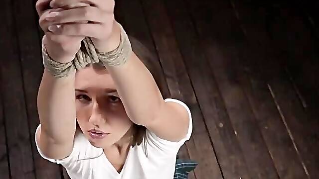 Maya Woulfe is tightly tied up and fucked by a master