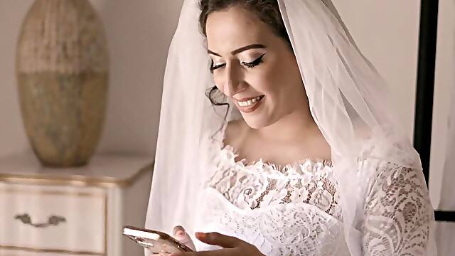 Lesbian threesome on the bed - April Oneil and Whitney Wright