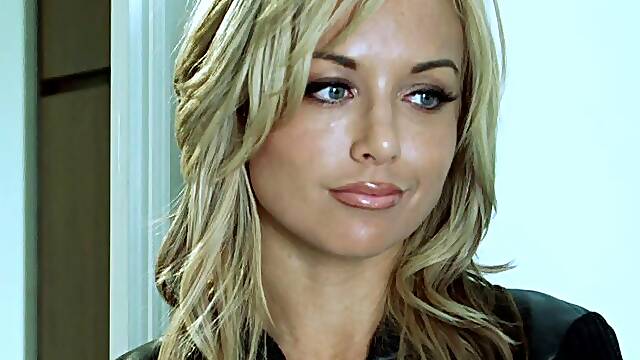 Kayden Kross deepthroats a cock and jumps on it ardently