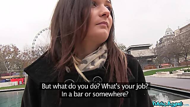 Brunette Teen Wants Cash For Sex - Anina Doublei gives head