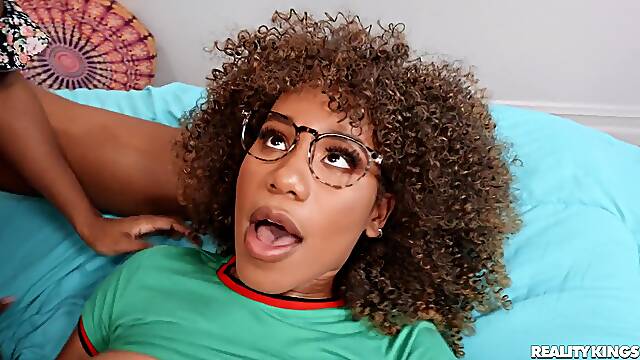Seduced By GFs Sorority Roommates: Reality Threesome starring ebony Olivia Jayy