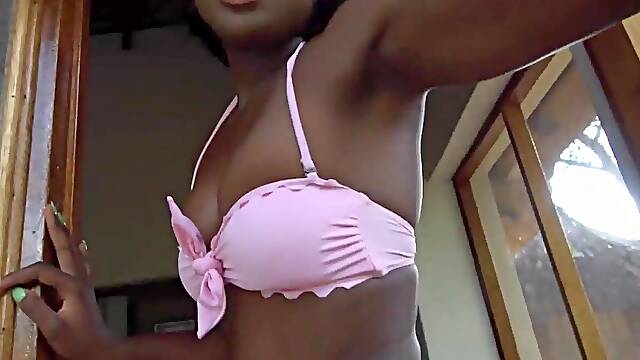 Lewd Ebony Honey Anal Railed By Large White Weenie POV Doggy position Close-Up