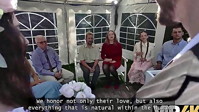 VIP4K. Pleased Marriage is the Bride's Large Natural Melons