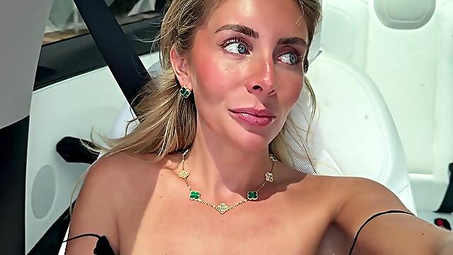 Bonnie Blue Picked Up And Drilled In Self Driving Car