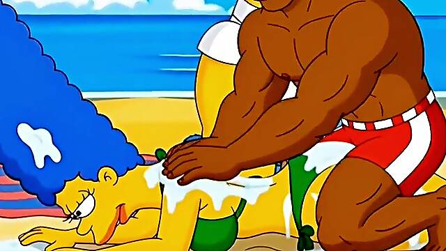 Married Housewife Likes Sucking and Banging Large Ebony Rods. Toon Parody. The Simpsons parody. Superlatively good Compilation Floozy Wife
