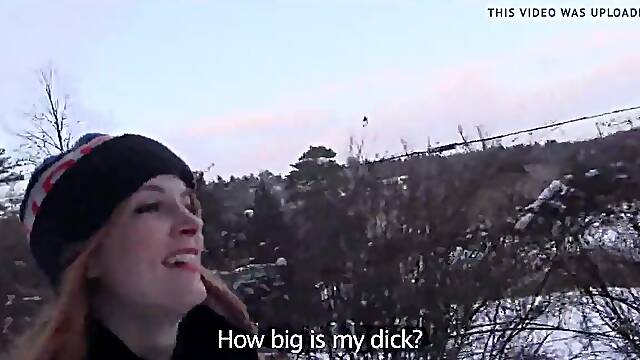Public Agent Inked ginger Irina Vega earns money for banging