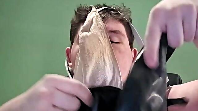 Latex mask + wang = a enjoyment time