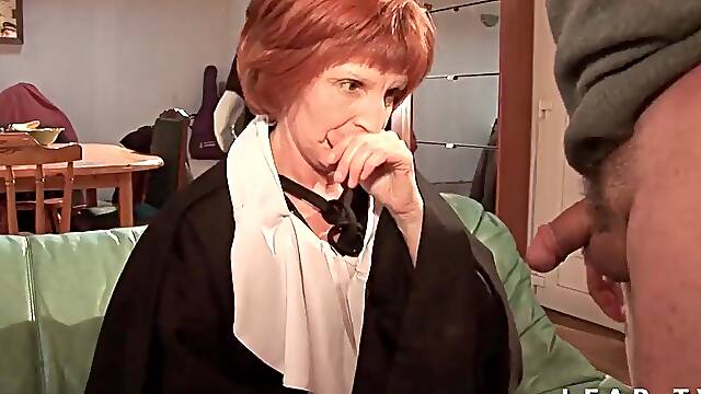 Old nun screwed and sodomized by Granddad and his ally