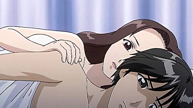 Hairy teenager's first hentai adventure in a raunchy cartoon