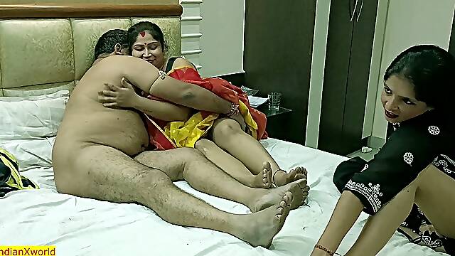 Middle aged Husband manmeat Standing Problem! torrid wife worried! Desi Erotic Sex