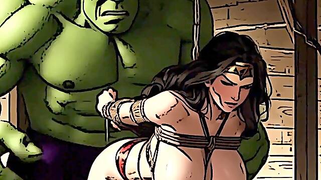 Gorgeous Woman FINALLY FINDS OUT what SuperiorGirl tastes like in fresh Spicy Toons flick