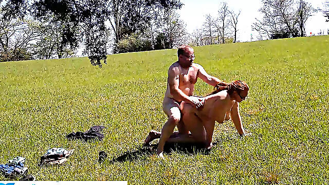 Summer Sex In The Country - Creampied Outdoors In The Open Fields Rolling In The Grass