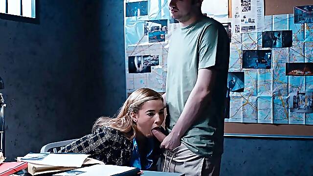 Detective Agatha Vega Face Fucked while the Time is Frozen trampy Latina cum in mouth Freeze Fetish