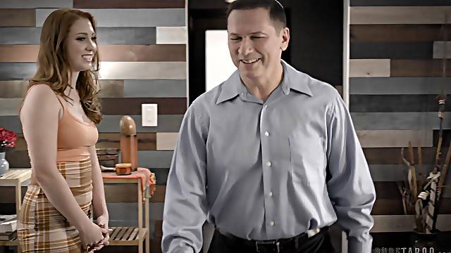 Energized hardcore sex with step daddy