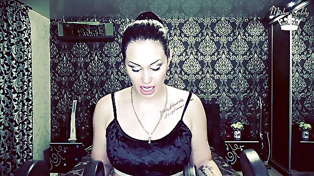 Strong muscles worship! Sport motivation for pathetic losers like you ! 120 repeats!