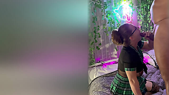 Behind the Scenes!! Ms. Kay Lee Sucks You Until She Milks Your Cum Onto Her Face!!